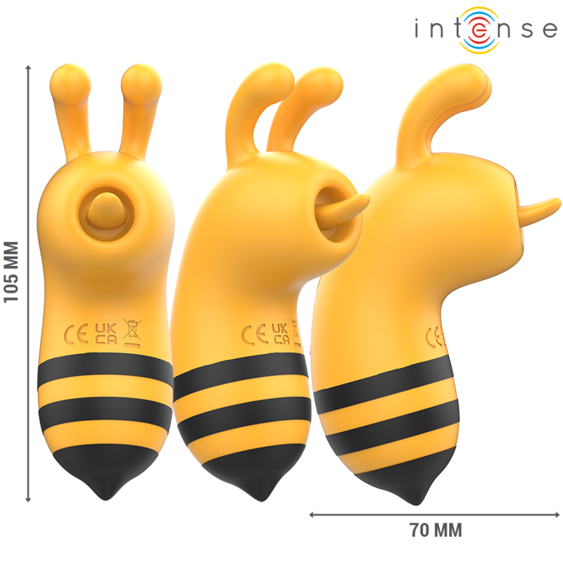 Stimulateur Clitoridien Maya Forme Abeille Jaune - INTENSE