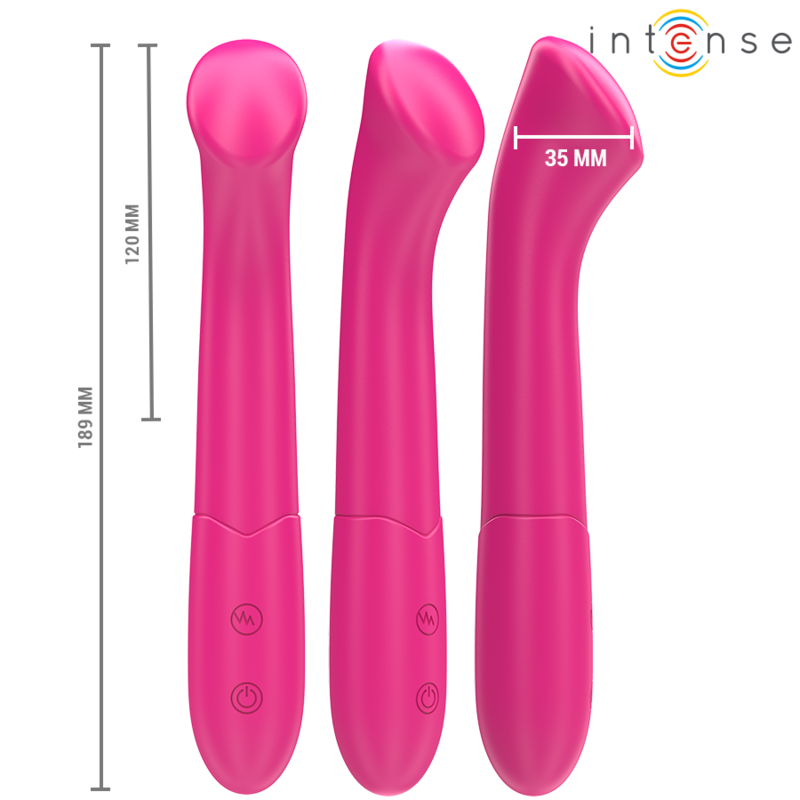 Vibromasseur Paty Flexible 19cm Rose - Intense