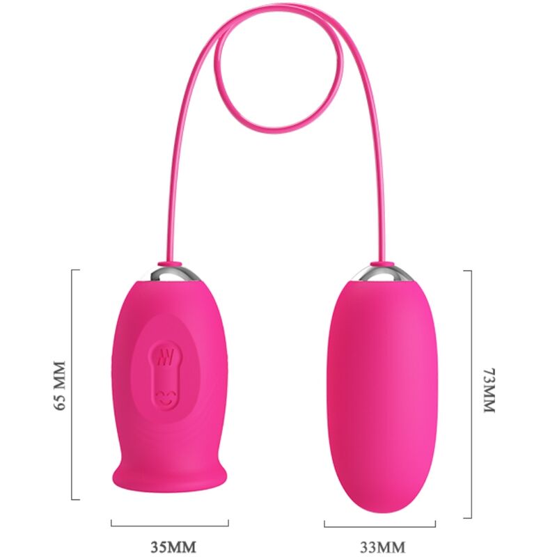 Oeuf Vibrant Pretty Love Double Stimulation Rose - Pretty Love