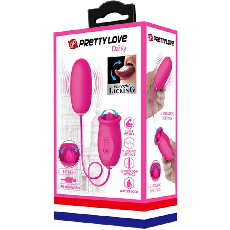 Oeuf Vibrant Pretty Love Double Stimulation Rose - Pretty Love