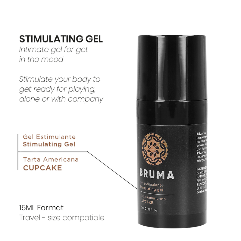 Gel Stimulant Bruma Onagra Cupcake 15ml - Bruma