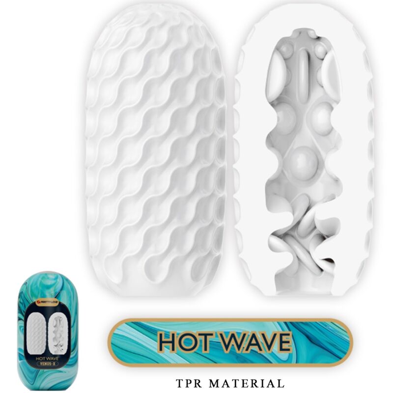 Masturbateur Homme Hot Wave Blanc - Pretty Love