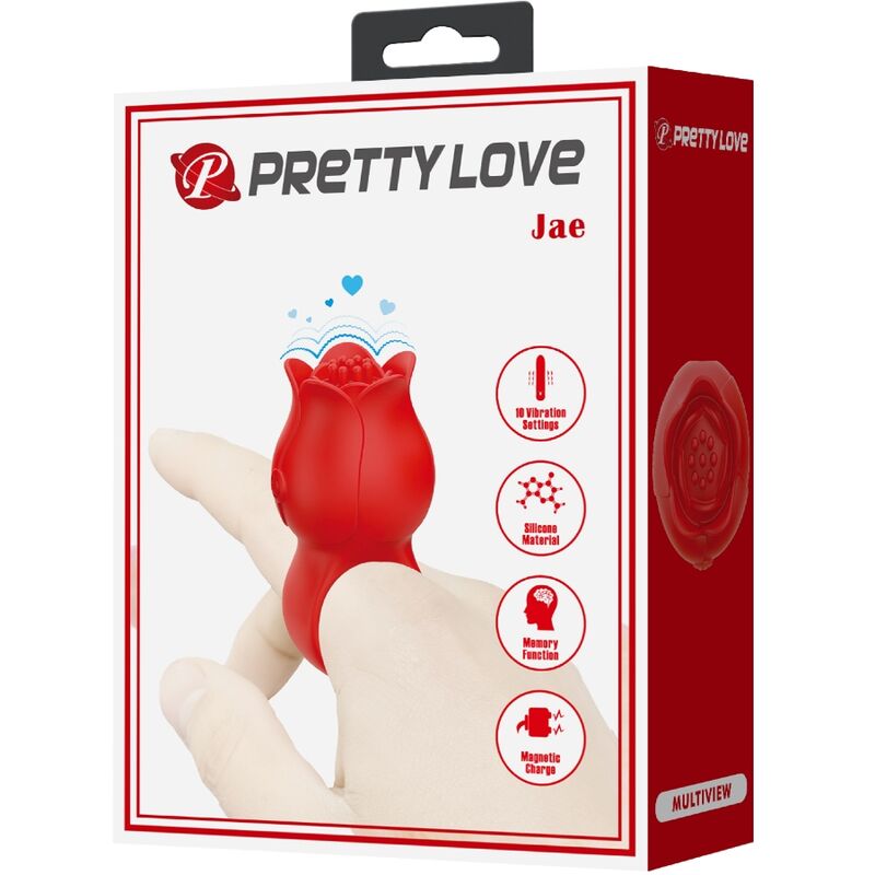 Stimulateur à Doigt Pretty Love Bague Rouge - Pretty Love