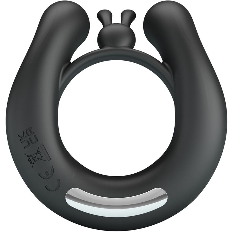 Anneau Vibrant Dahlia Stimulateur Clitoris Noir - Pretty Love