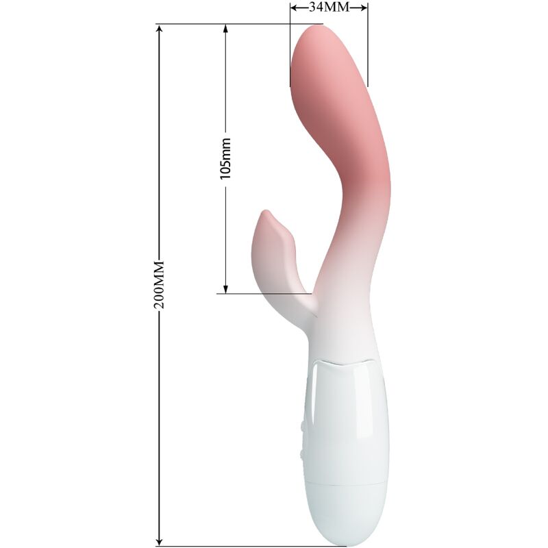 Vibrateur Double Pretty Love Lumineux Rose - Pretty Love