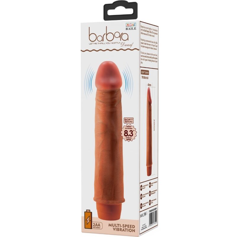 Baile - Vibromasseur Gode Réaliste Marron - 21 cm
