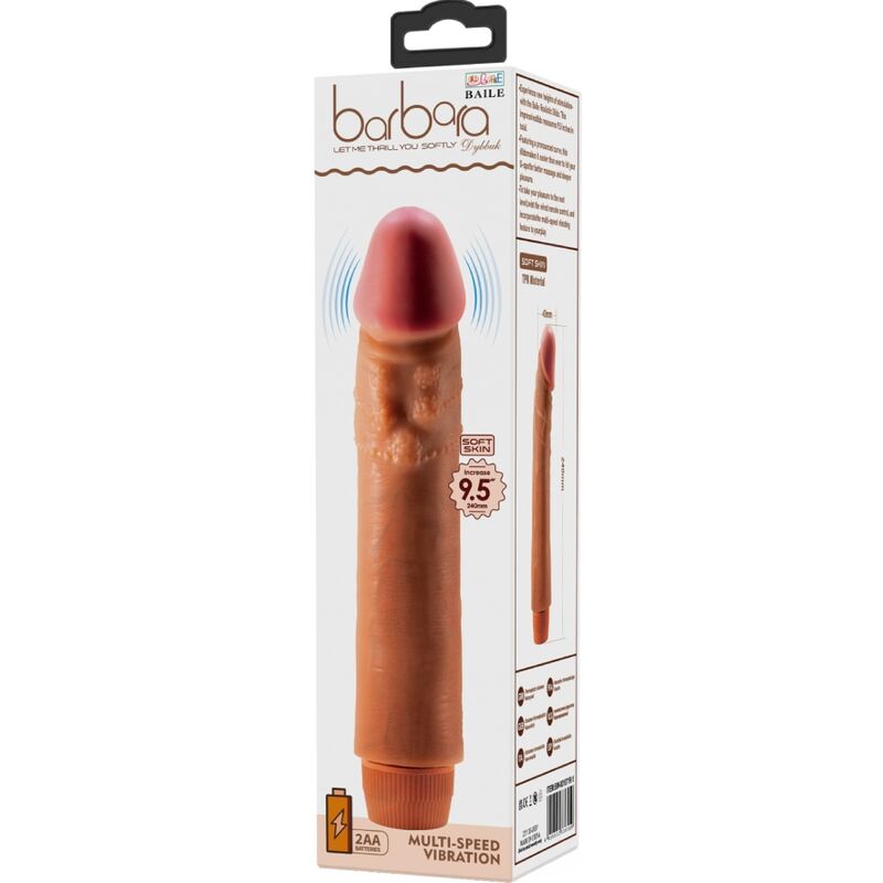 Baile - Vibromasseur Gode Réaliste Marron - 24 cm