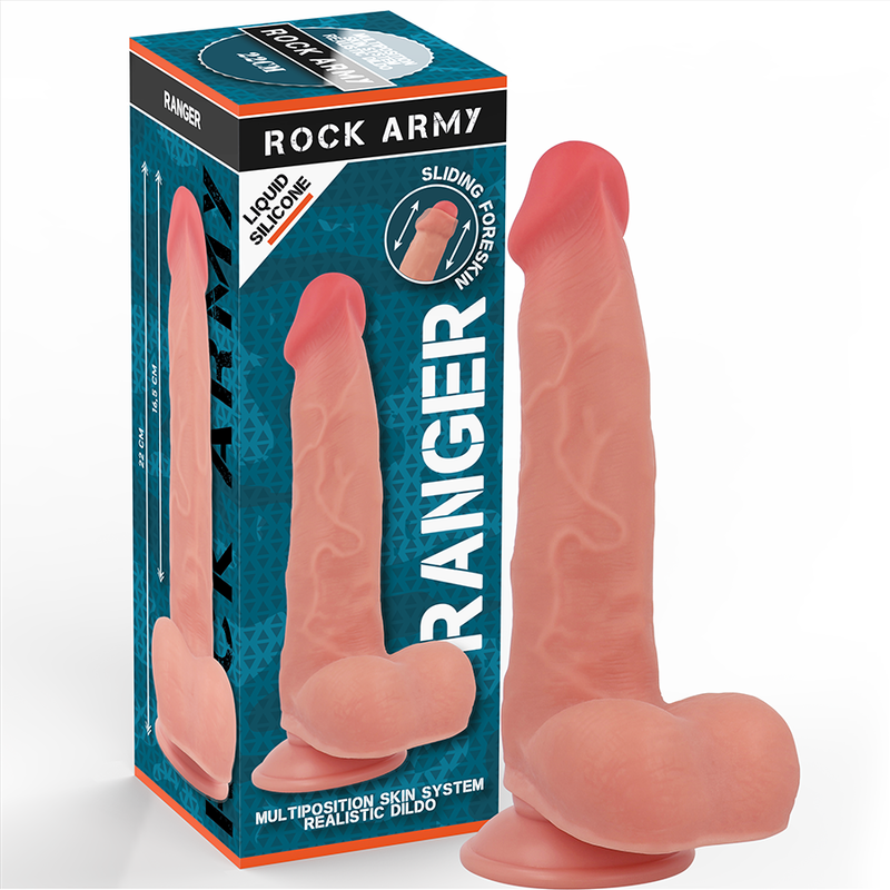 Gode Réaliste Ranger 22 cm Silicone Liquide - Rockarmy
