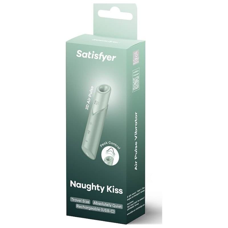 Stimulateur Clitoridien Naughty Kiss Format Rouge à Lèvres - Satisfyer