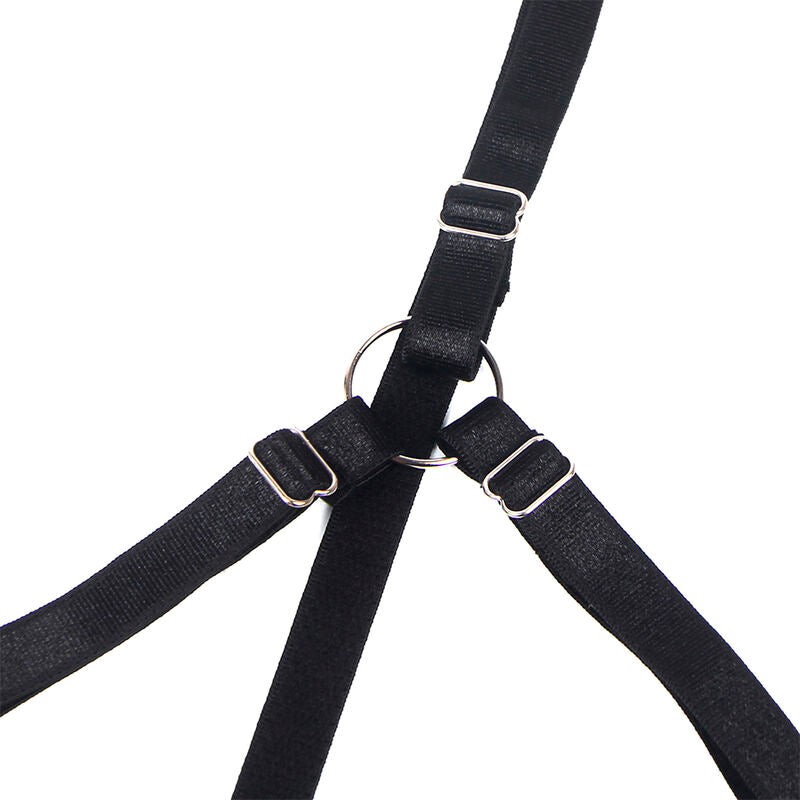 Schwarzes Dessous-Set mit Schleife und offenen Körbchen L/XL - Subblime