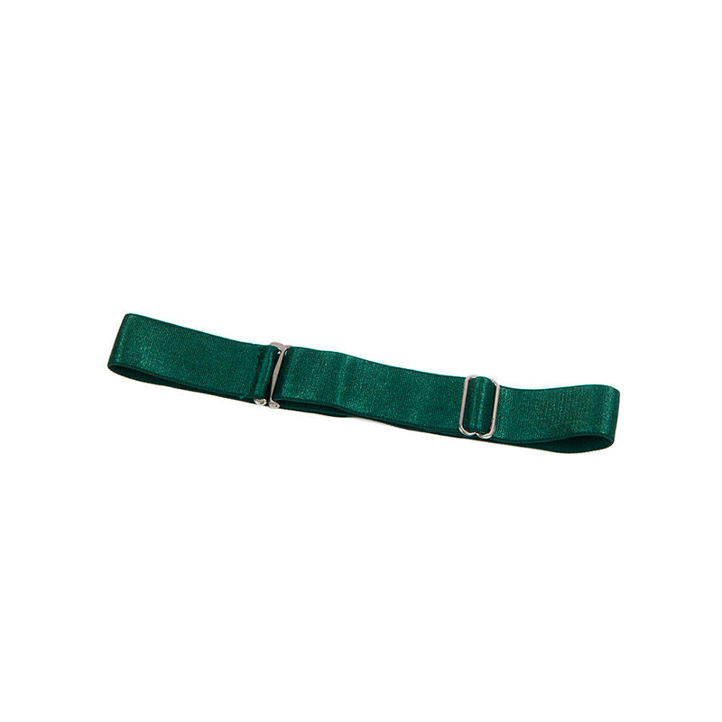 Robe à bretelles en cuir PU verte taille S/M - Subblime - SUBBLIME DRESSES