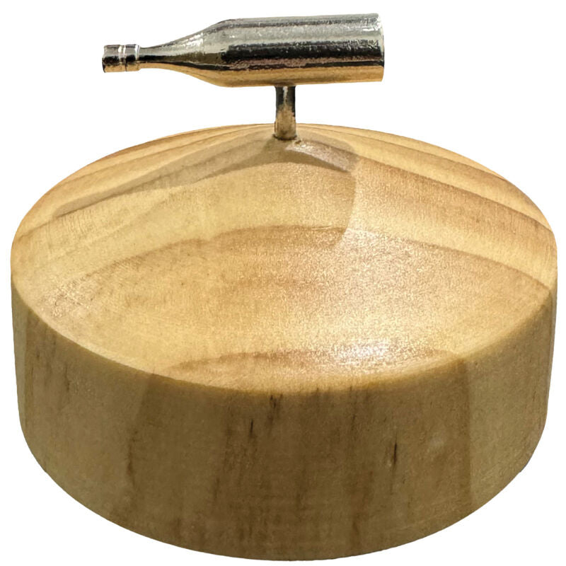 Jeu Érotique Spin the Bottle Élégant Métal et Bois - Kheper Games