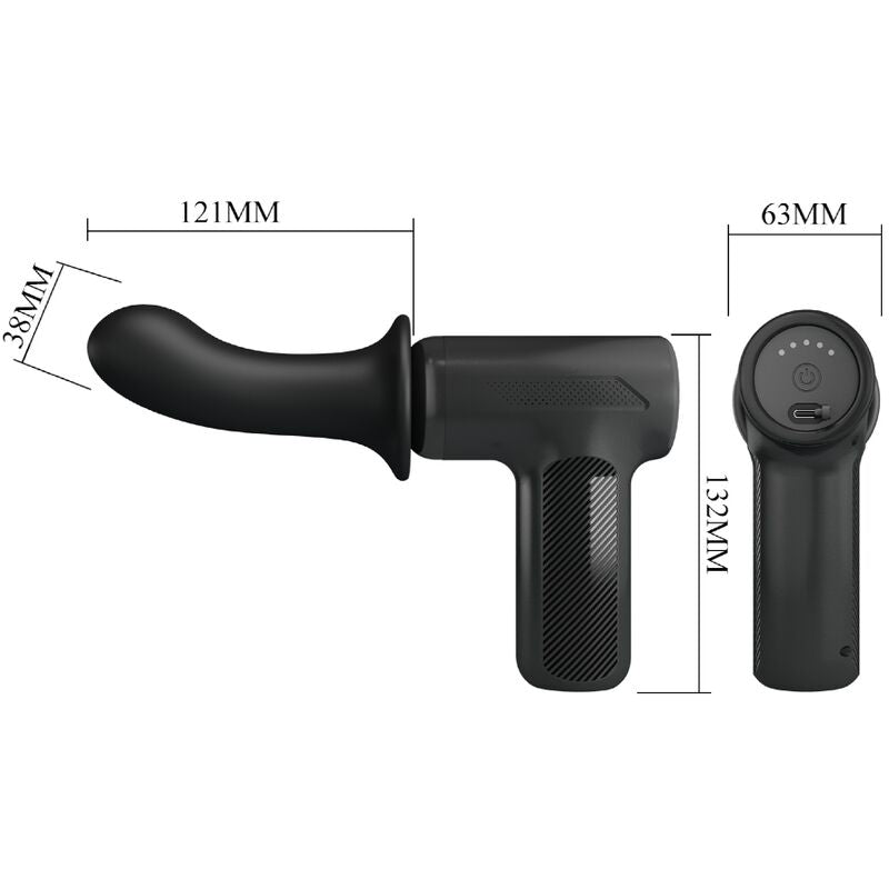 Pistolet de Massage DJ Doctor 5 Réglages Noir - Pretty Love