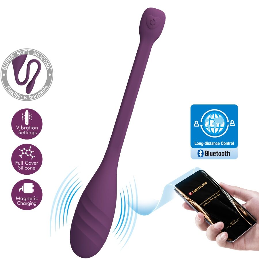 Vibromasseur Connecté Leviathan Violet - Pretty Love