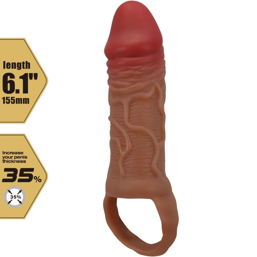 Manchon Pénis avec Anneau Pretty Love Extenseur 10 cm - Pretty Love