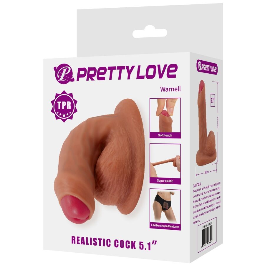 Gode Réaliste Warnell Ultra Réaliste 9,5 cm Mulato - Pretty Love