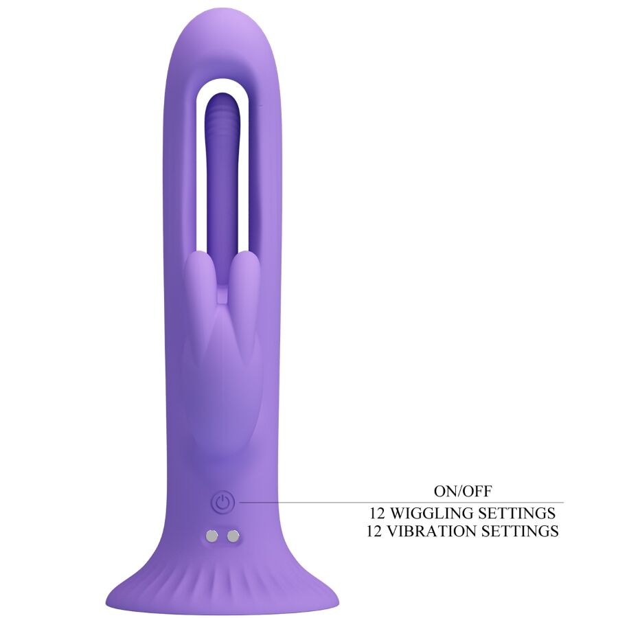 Vibrateur Lapin Killmoulis Violet 12 Modes - Pretty Love