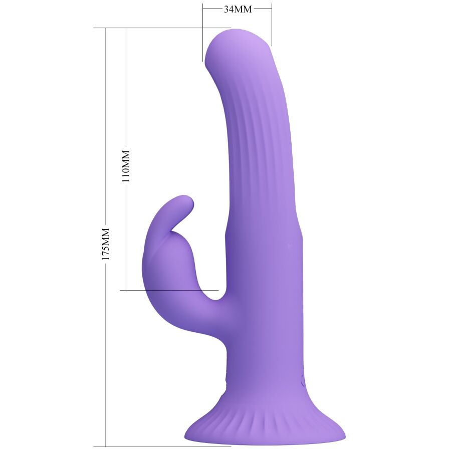 Vibrateur Lapin Killmoulis Violet 12 Modes - Pretty Love