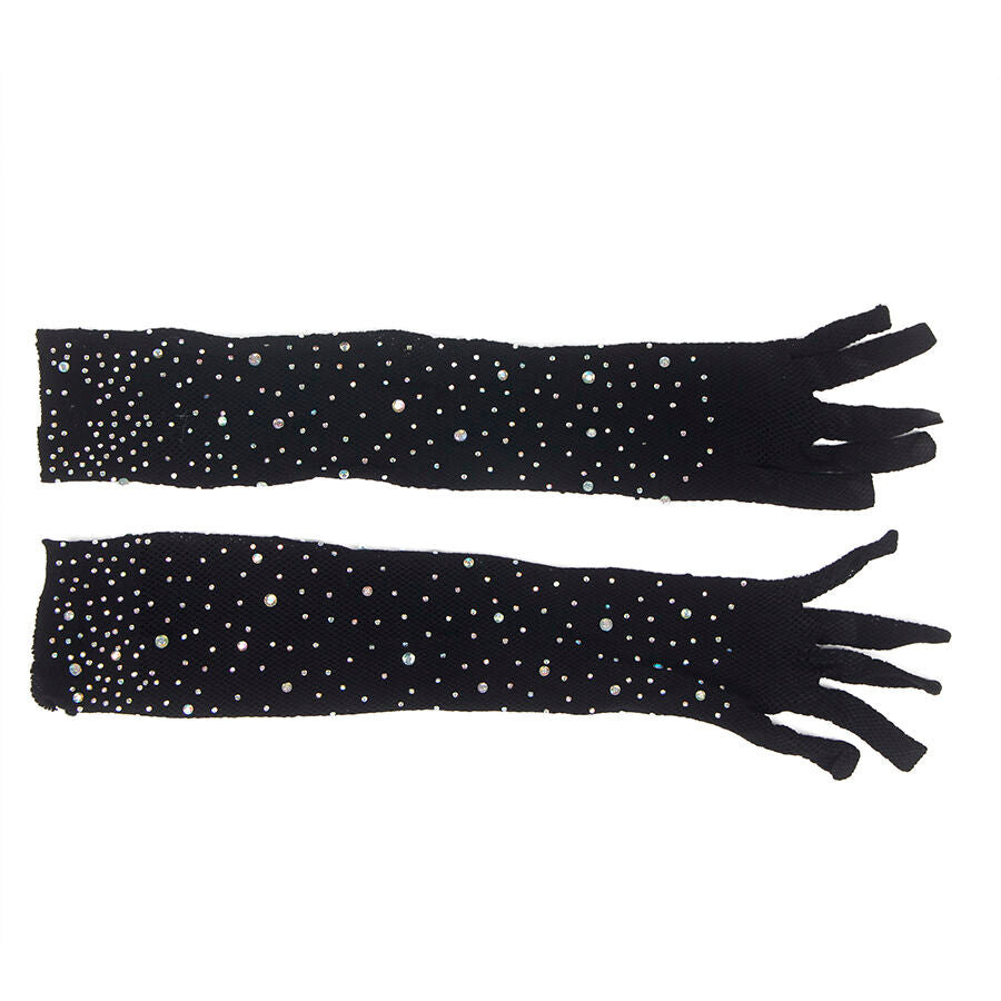 Gants Shine Transparents Noirs S/M - Subblime - SUBBLIME ACCESORIES