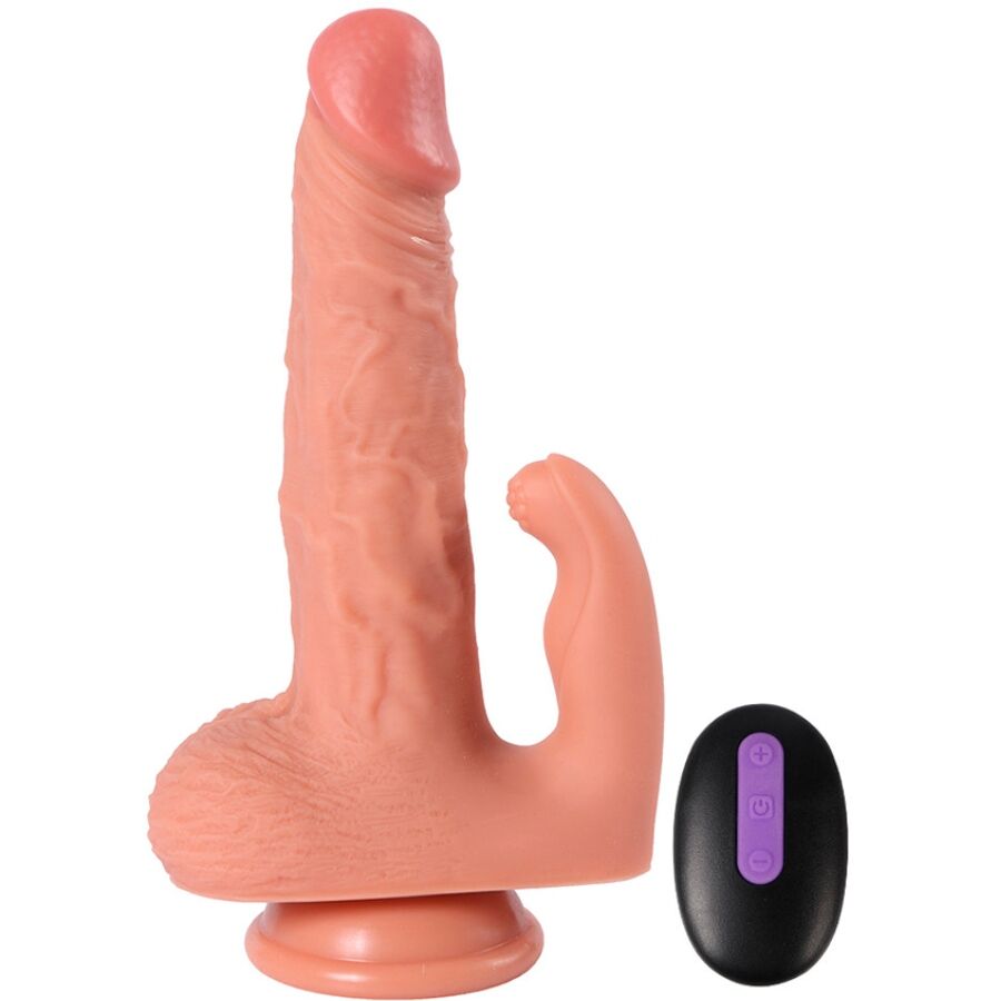 Gode Réaliste Hayden avec Stimulateur Clitoris 16cm - SHEQU