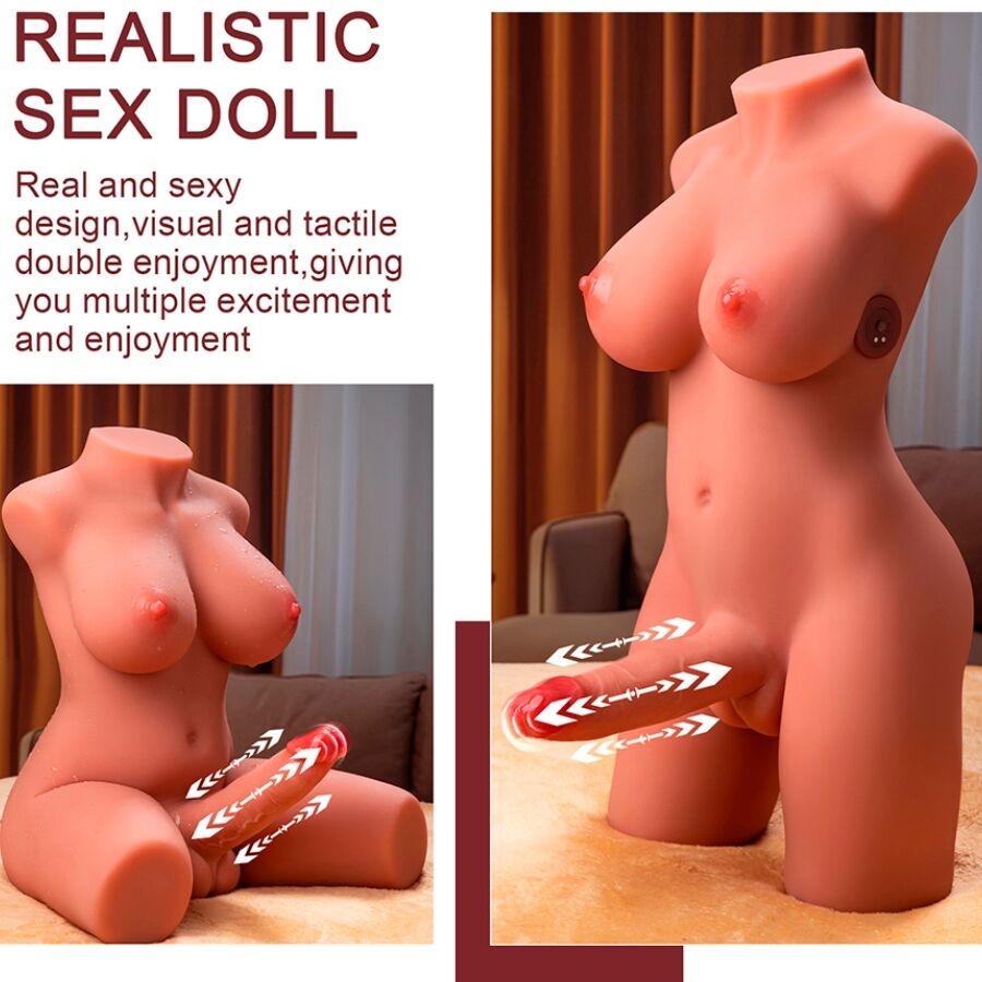 XISE – Masturbateur Buste Transsexuel Ultra-réaliste en silicone