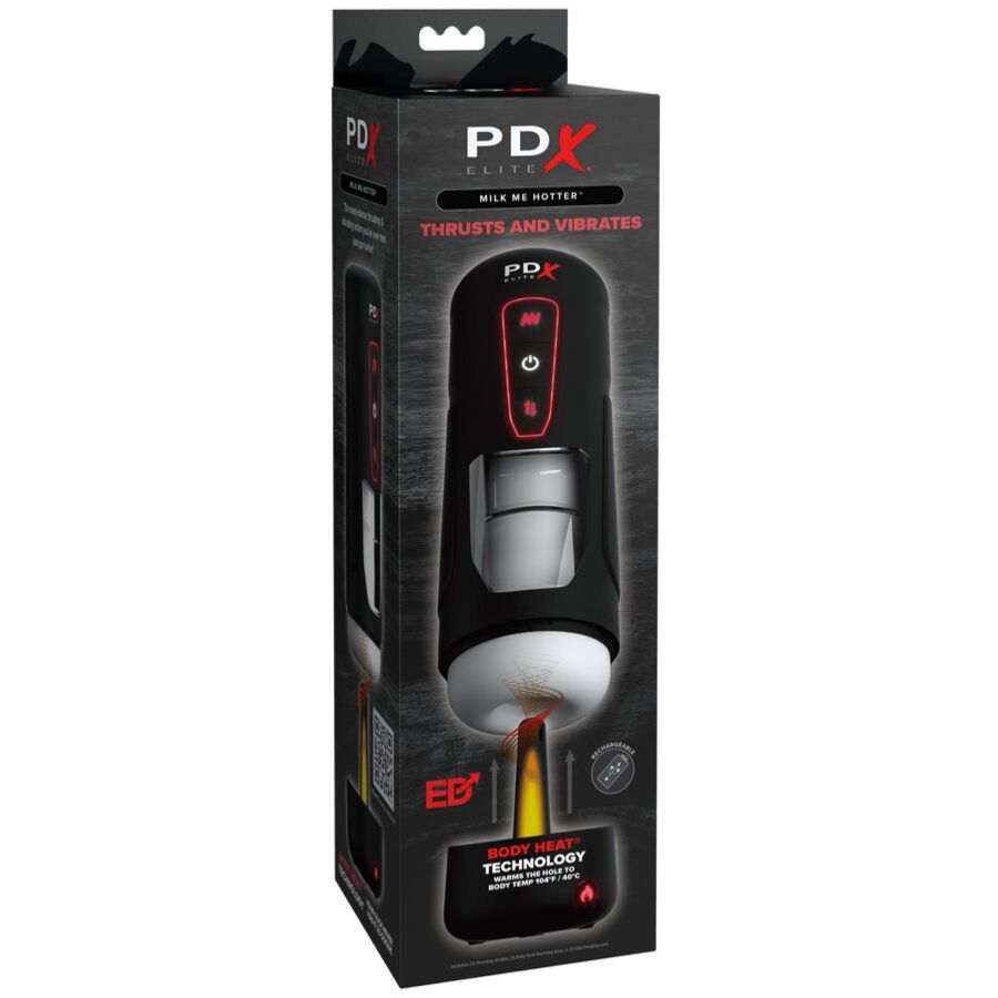 Masturbateur Automatique Milk Me Hotter Chauffant - PDX Elite
