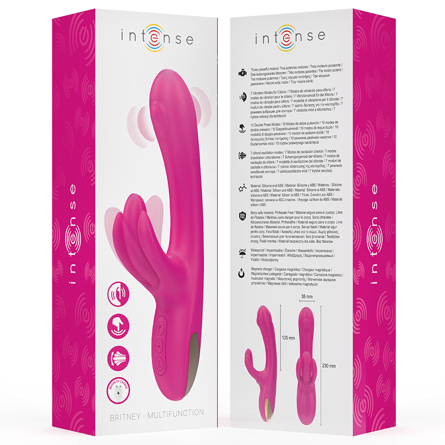 Vibromasseur Lapin Britney Multifonction Rose - INTENSE