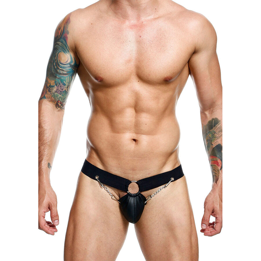 Jockstrap Dungeon Noir à Chaîne Taille Unique - MaleBasics - MOB
