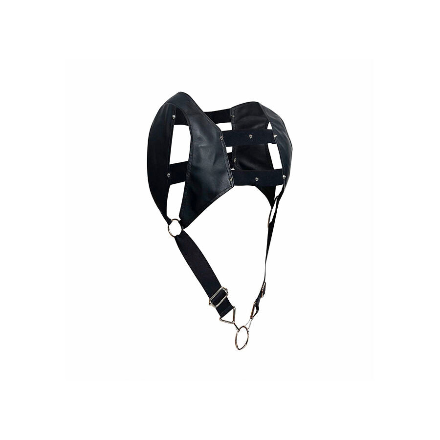 Harnais Bondage Dngeon Noir avec Anneau Pénien - MaleBasics - MOB
