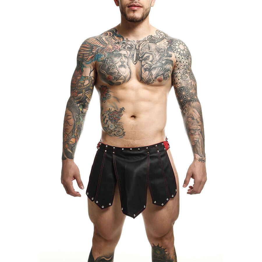 Jupe Cuir Style Guerrier Romain Romanda Noire - MOB - MOB