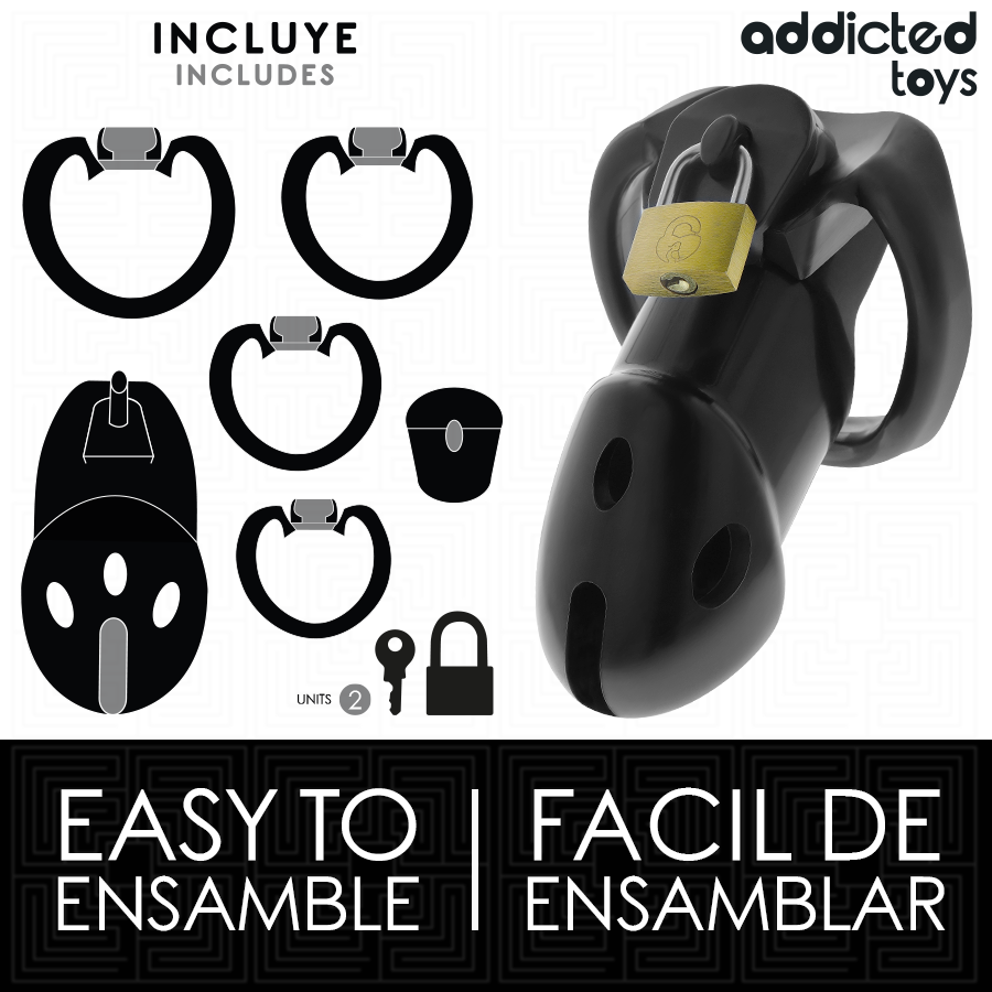 Cage de Chasteté Unbroken Den 9,8 cm - Addicted Toys
