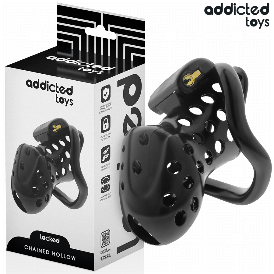 Cage de Chasteté Locked Pénis Creuse 10,5 cm - Addicted Toys