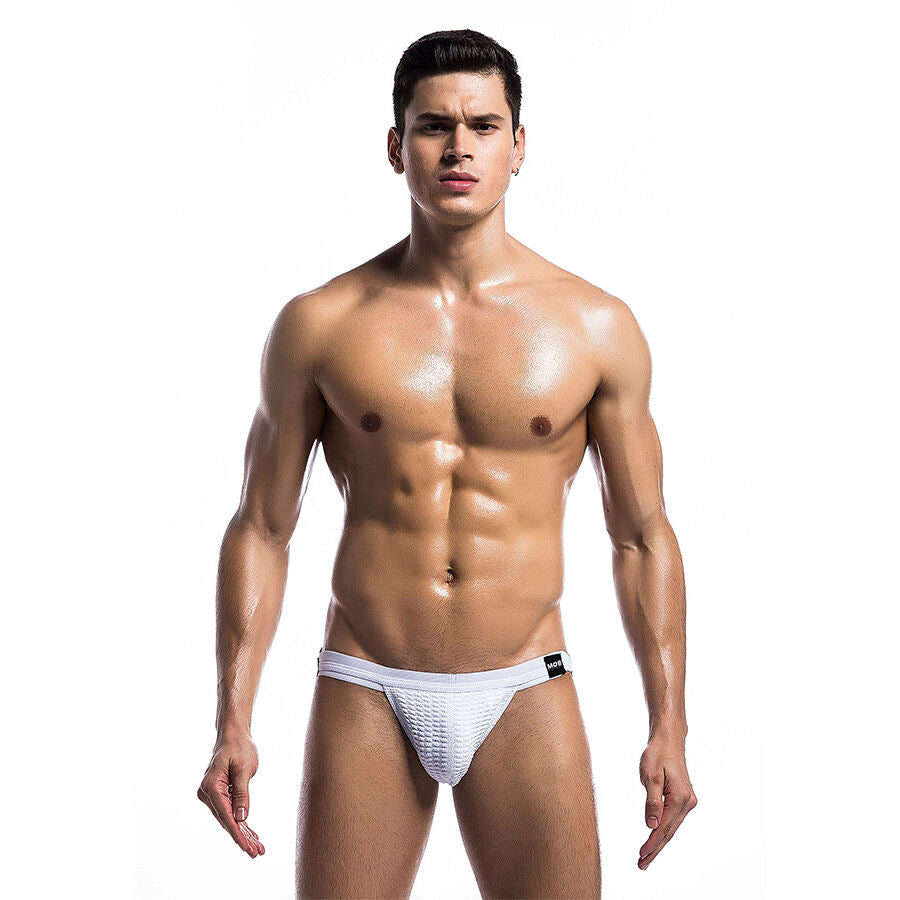 Maillot de Bain Jockstrap Fétiche Blanc Taille L - MaleBasics - MOB