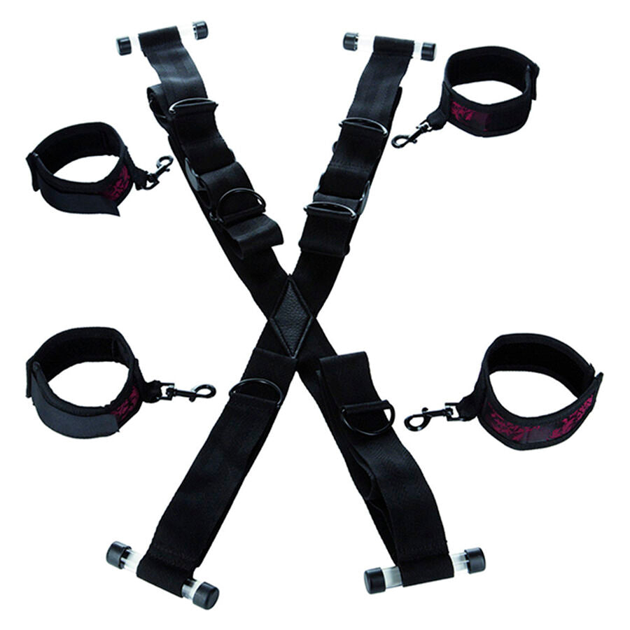 Kit de Contrainte Scandal Menottes de Porte Rouge - CalExotics
