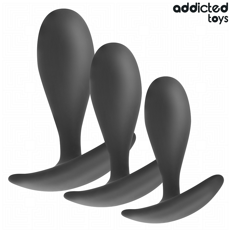 Lot 3 Plugs Anaux Progressifs Modèle 2 - Addicted Toys