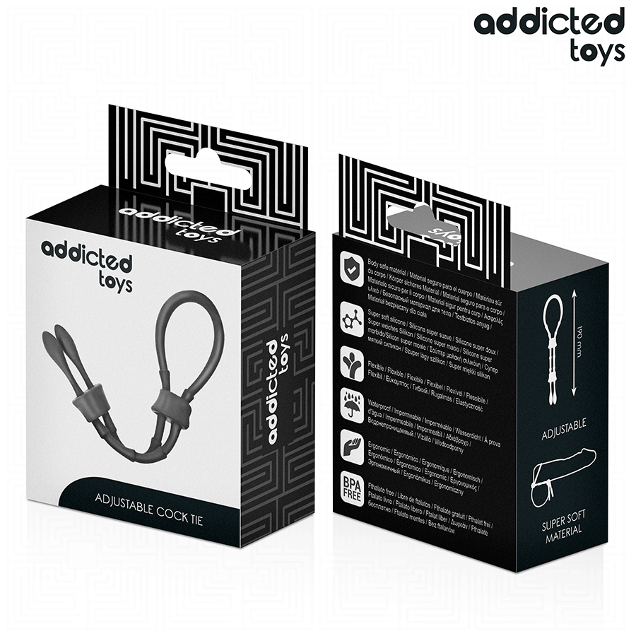 Cockring Réglable Corde Silicone - Addicted Toys