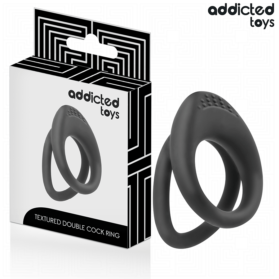 Anneau Pénien Double Texture - Addicted Toys