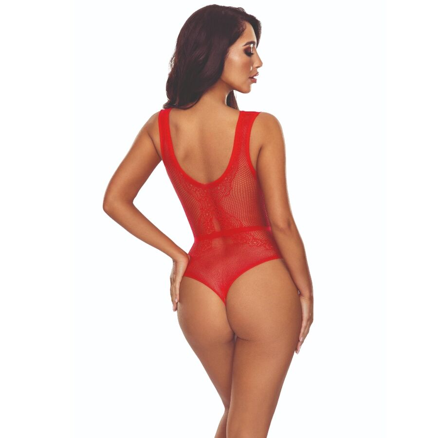 Bodystocking Résille BS115 Rouge - Passion