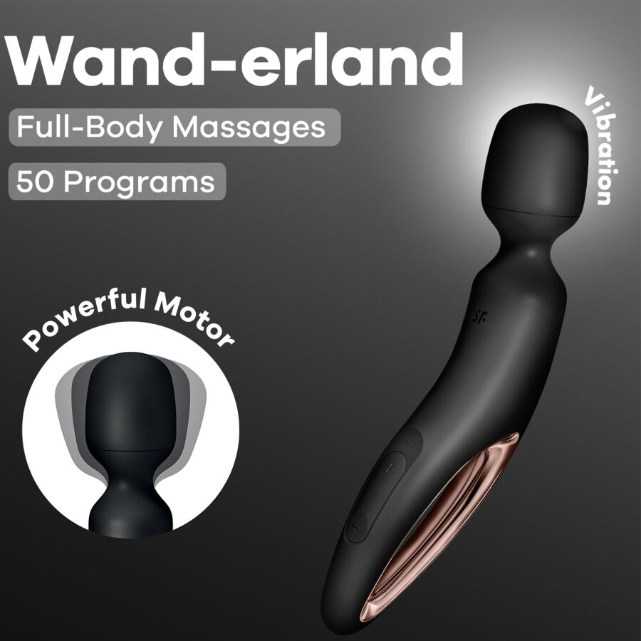 Vibromasseur Baguette Wand-erland Noir - Satisfyer