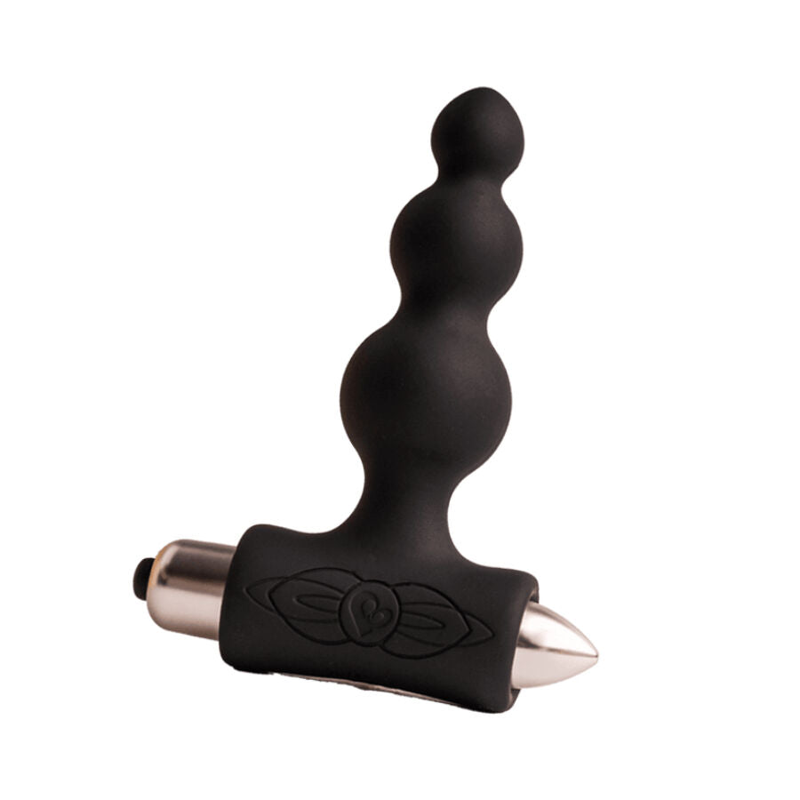 Plug Anal Vibrant Petite Sensations Bubbles Noir - Rocks-Off