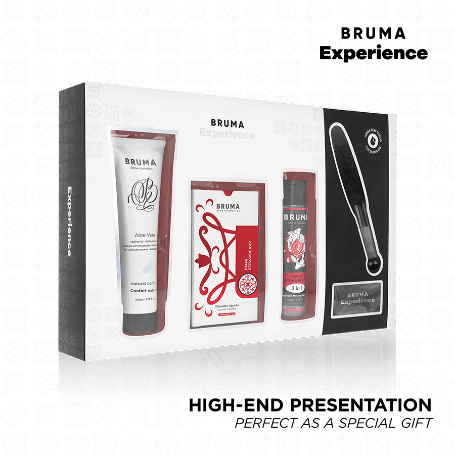 Kit de Massage Xperience Tentation Vibro Fraise - Bruma