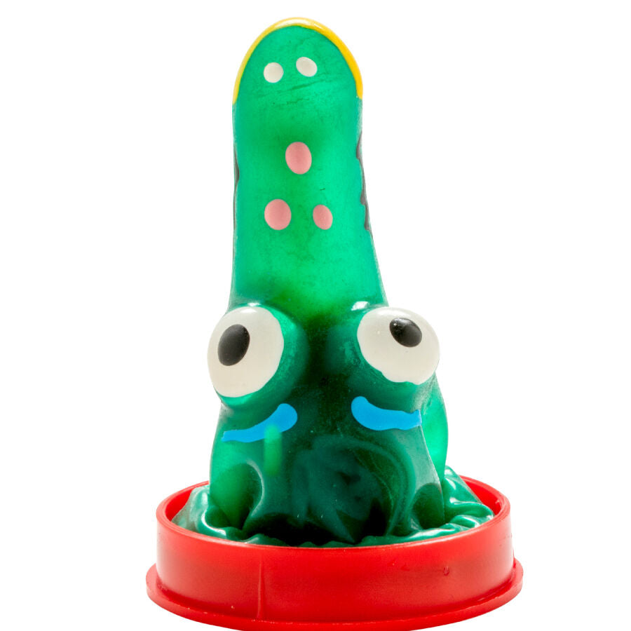 Préservatif Fantaisie Peint Main Modèle Crocodile - Condomerie - CONDOMERIE