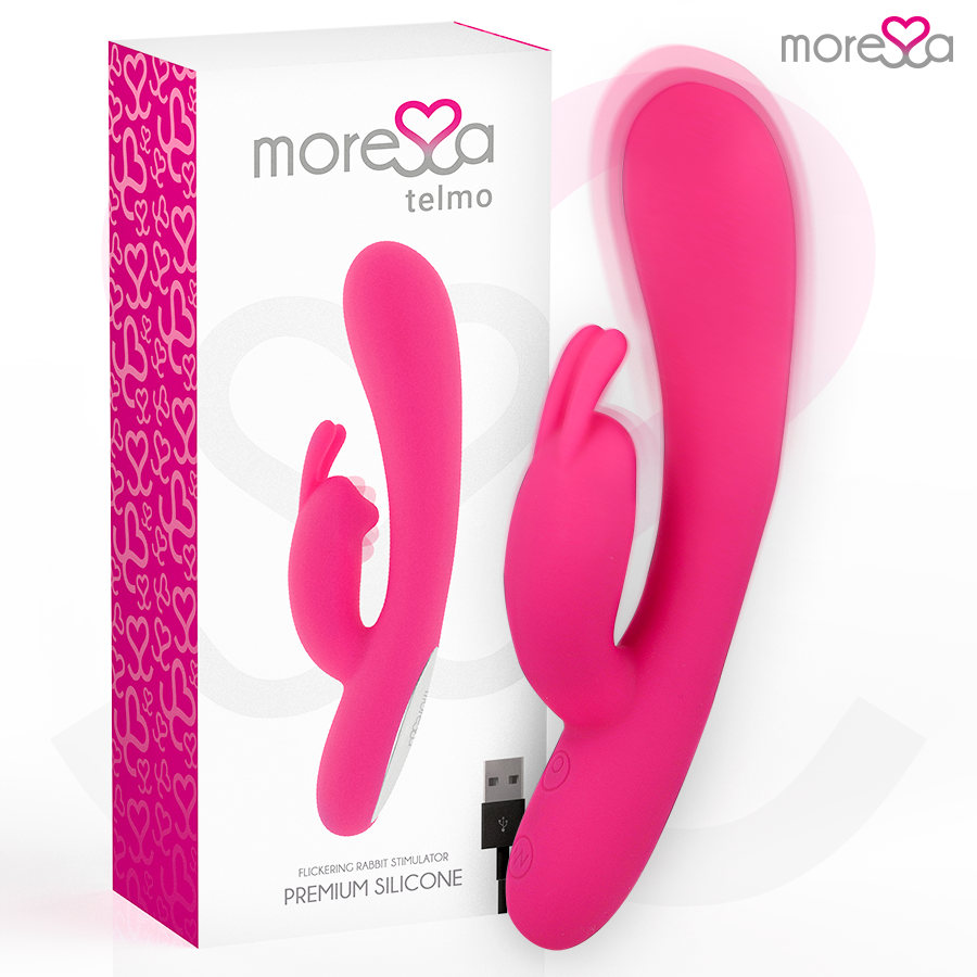 Vibromasseur lapin rechargeable Telmo en silicone - Moressa - MORESSA