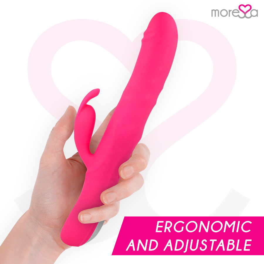 Moressa – Sextoy Rabbit Rechargeable en Silicone Warren Rose