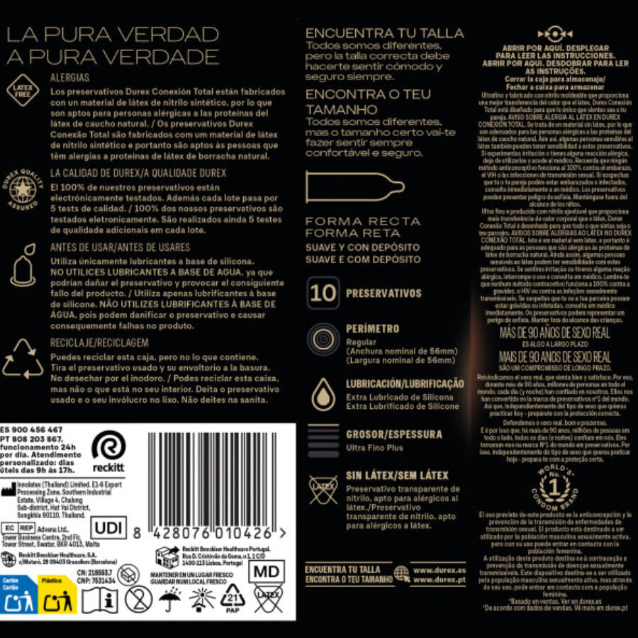 Préservatifs Sans Latex Conexión Total XL - Durex