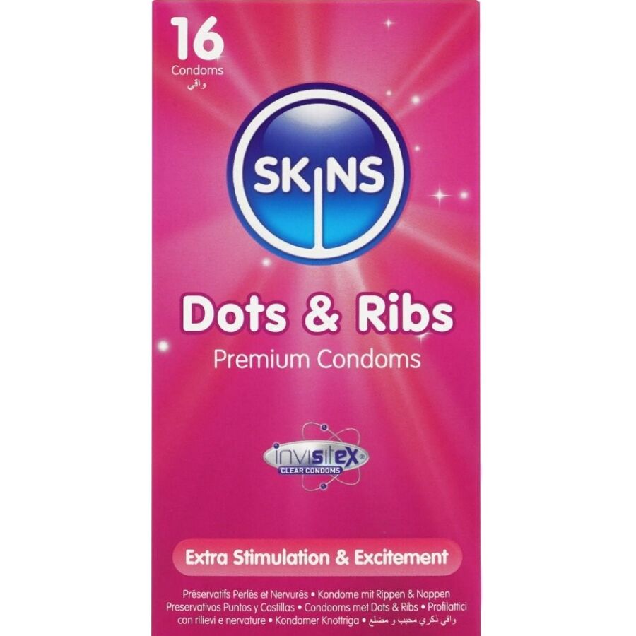 Préservatifs Premium Dots & Ribs Pack 16 - Skins - SKINS