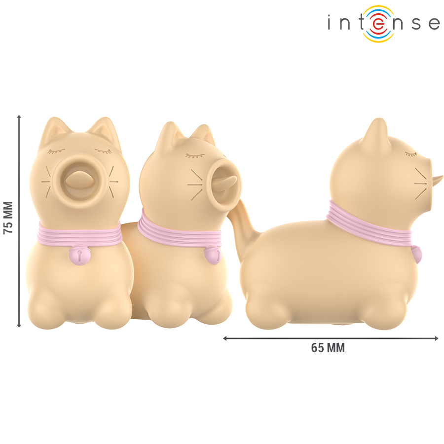Stimulateur Clitoridien Puppy Tongue Rotation Jaune - Intense