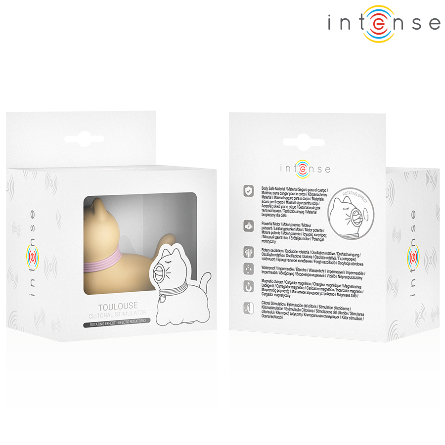 Stimulateur Clitoridien Puppy Tongue Rotation Jaune - Intense