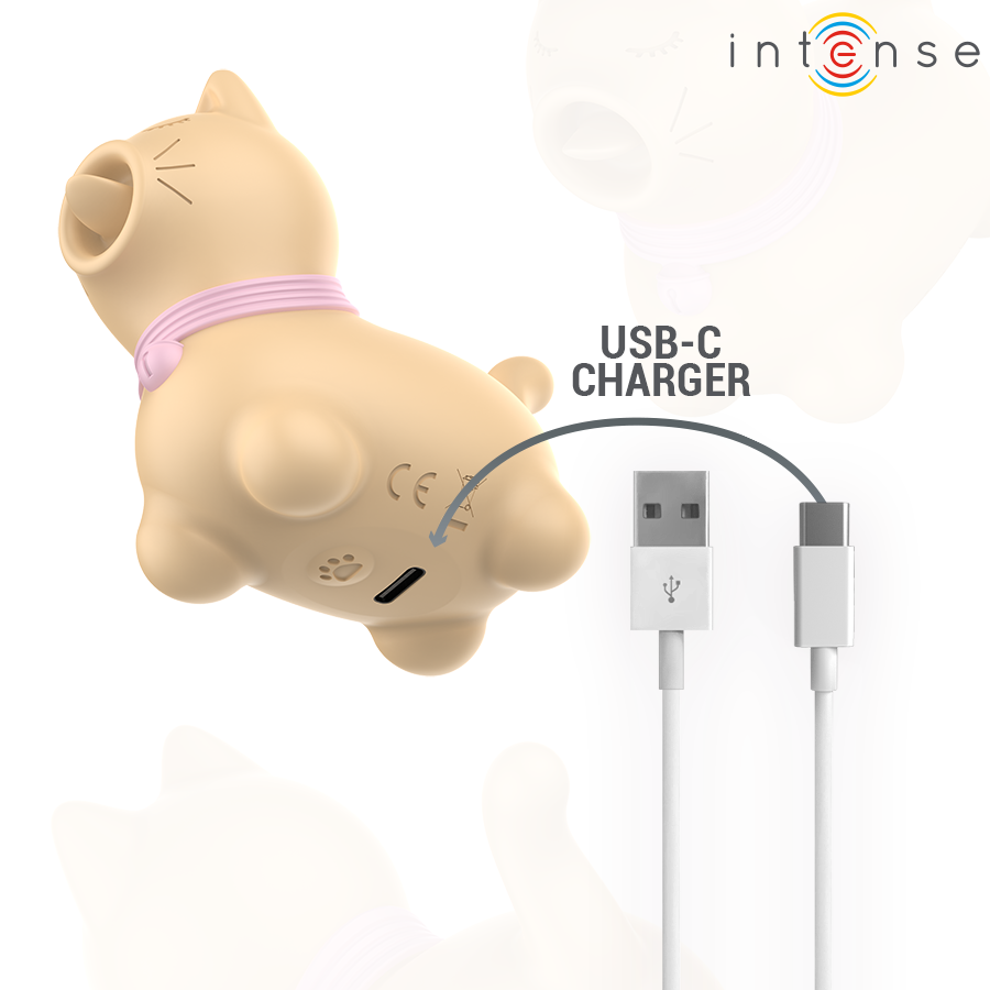 Stimulateur Clitoridien Puppy Tongue Rotation Jaune - Intense