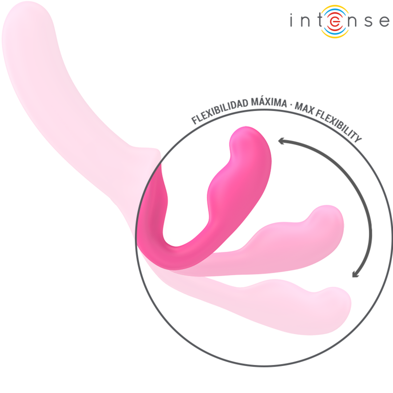 Vibromasseur Double Amy Rose 20cm avec Télécommande - Intense